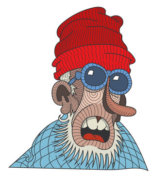Montagnard &agrave; bonnet rouge