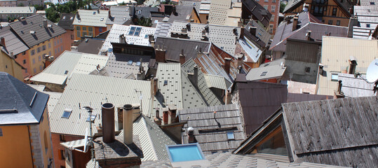 Briançon (France) - Toits de Cité Vauban