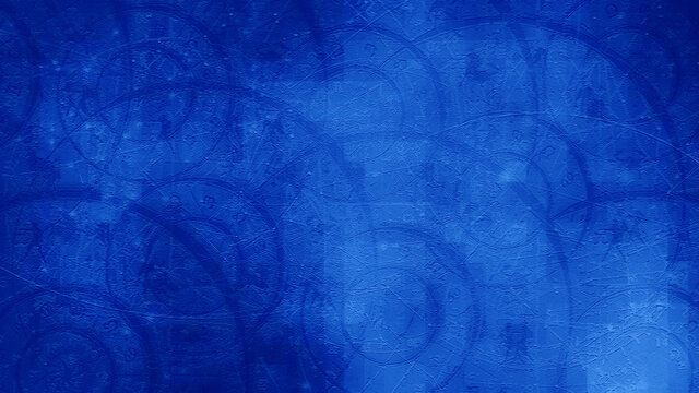 Blue Astrology Zodiac Horoscope Pattern Texture Background , Graphic Design - Powered by Adobe