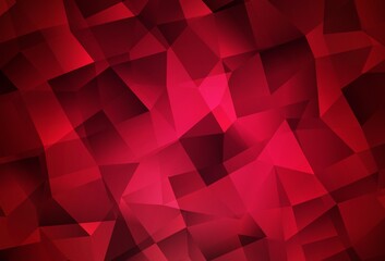 Naklejka premium Dark Purple vector low poly texture.