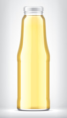 Glass Bottle on background. 
