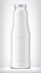 Glass Bottle on background. 