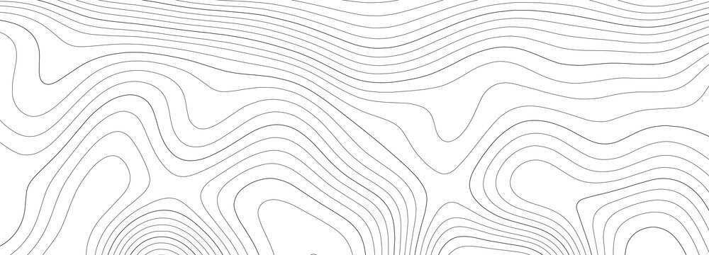 Topographic map. Abstract background of curved lines. Mountains. Vector illustration
