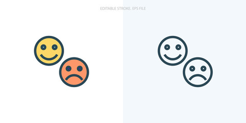 Behavior icon for your website, logo, app, UI, product print. Behavior concept flat Silhouette vector illustration icon. Editable stroke icons set