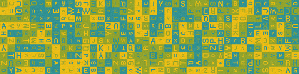 Abstract Geometric Pattern generative computational art illustration