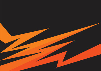 Simple background with gradient orange color zigzag pattern and some copy space area