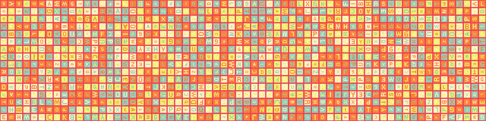 Abstract Geometric Pattern generative computational art illustration