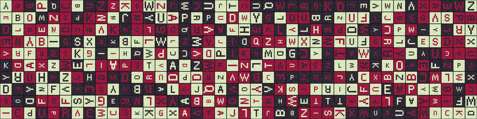 Abstract Geometric Pattern generative computational art illustration