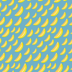 seamless pattern with fruit melon