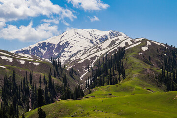 A view of Paye Meadows from Pakistan in winter season 