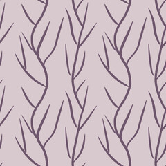 Seamless pattern of tree branches. Design of wallpaper, fabric, textiles, template, background, curtains.