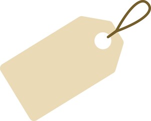 シンプルでかわいいタグのイラスト