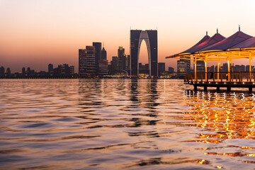 The coastal landscape of Suzhou City, China