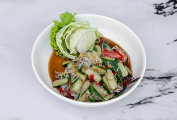 Thai Food Mixed Selections of Rice and Spicy Salads