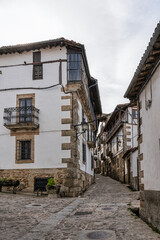 Fototapeta na wymiar street in the typical village of Candelario in Salamanca, Spain