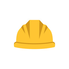 Fototapeta Construction helmet icon in flat style. Safety cap vector illustration on isolated background. Worker hat sign business concept. obraz