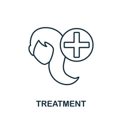 Treatment icon. Line element from hairdresser collection. Linear Treatment icon sign for web design, infographics and more.
