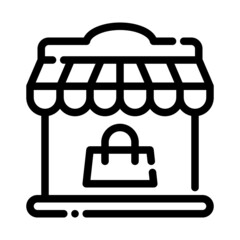 store market shopping bag product ecommerce icon