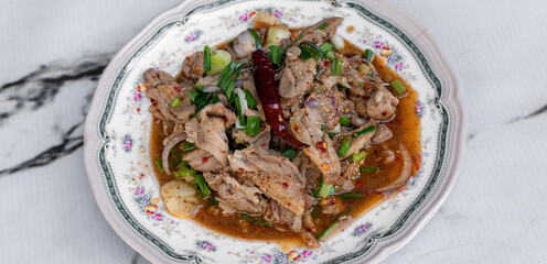 Thai Food Spicy  Duck Salad