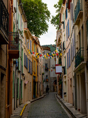 Fototapeta na wymiar Calle de Ceret en Francia