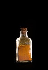 Tiny bottle of curry spice