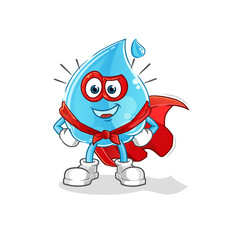 water drop heroes vector. cartoon character