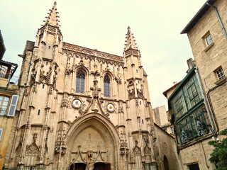 Fototapeta na wymiar Notre Dame cathedral in Dijon, Burgundy, France