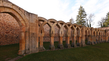 Monasterio de San Juan de Duero, Soria, Castilla y León, España - obrazy, fototapety, plakaty