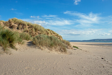 Sand dunes on the beach