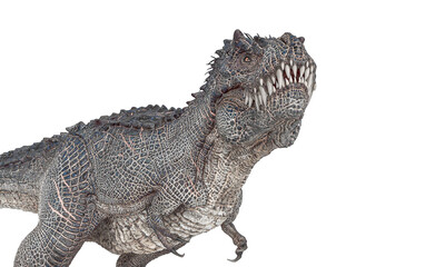 dinosaur monster is smelling food