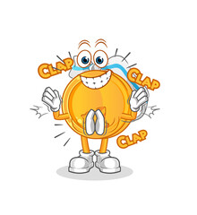 medal applause illustration. character vector