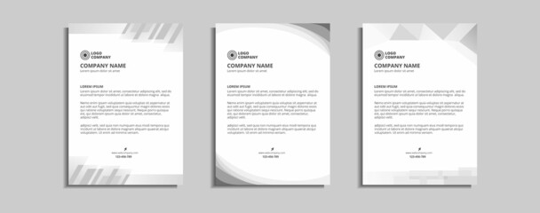 modern corporate letterhead template design