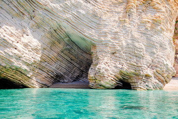 Sea rocks at Corfu, Greece