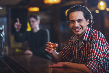 Man in pub