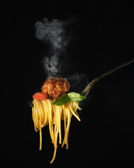 spaghetti and meatballs