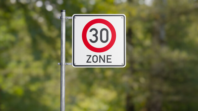 traffic sign zone thirty germany