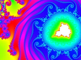 マンデルブロ集合（虹色）