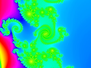 マンデルブロ集合（虹色）