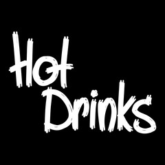 Handwritten fonts for bar menu words. Drink Names for your business Sloppy style graffiti wall title. hot drinks