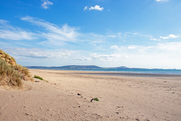 Fototapeta na wymiar Wales coastline in the summertime.