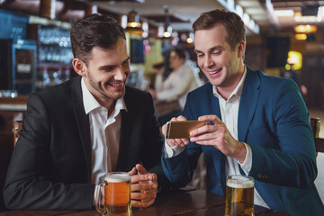 Businessmen in pub