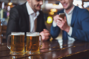Businessmen in pub
