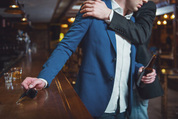 Businessmen in pub