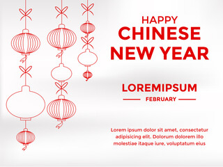 chinese new year greeting card template