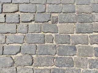 Paving stones on the Red Square in Moscow, background texture