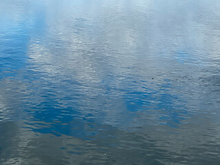 blue water reflection