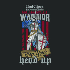 American army veteran, greatest battle illustration vector