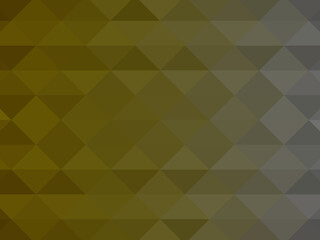 Bronze segmented background. Triangular pixelation. Color texture.