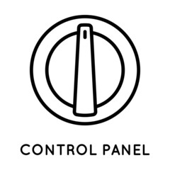 Power switch icon for control panel. Vector icon for displaying mode, power, programs. Vector sign in simple style isolated on white background.