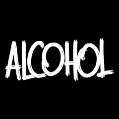 Handwritten fonts for alcohol bar menu words. Drink Names for your business. Bold chalky looking dynamic calligraphy work on the board. alcohol